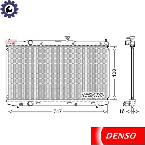 RADIATOR ENGINE COOLING DRM40039 FOR HONDA 190105K0A01