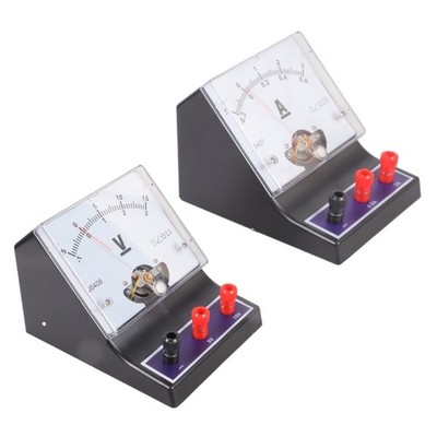 Plastic Voltmeter and Ammeter Set Physics Teaching Aid for Classroom Teaching