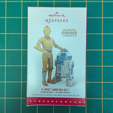 Hallmark Keepsake Star Wars C-3PO & R2-D2 Christmas Ornament 2015 19th