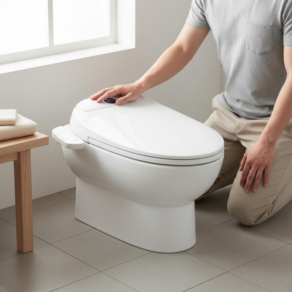 Electric Bidet Toilet Seat Heated Bidet Toilet Seat Night Light | eBay