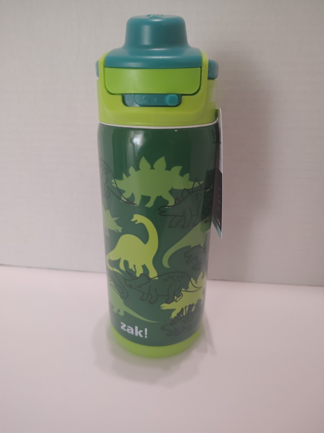 Zak Everyday Smiles Leak Proof 14 Ounce Stainless Steel Dino
