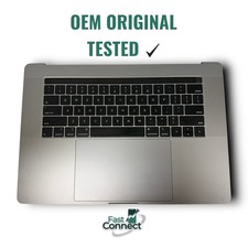OEM MacBook Pro 15" A1990 Top Case Keyboard Touch Bar Trackpad AS-IS