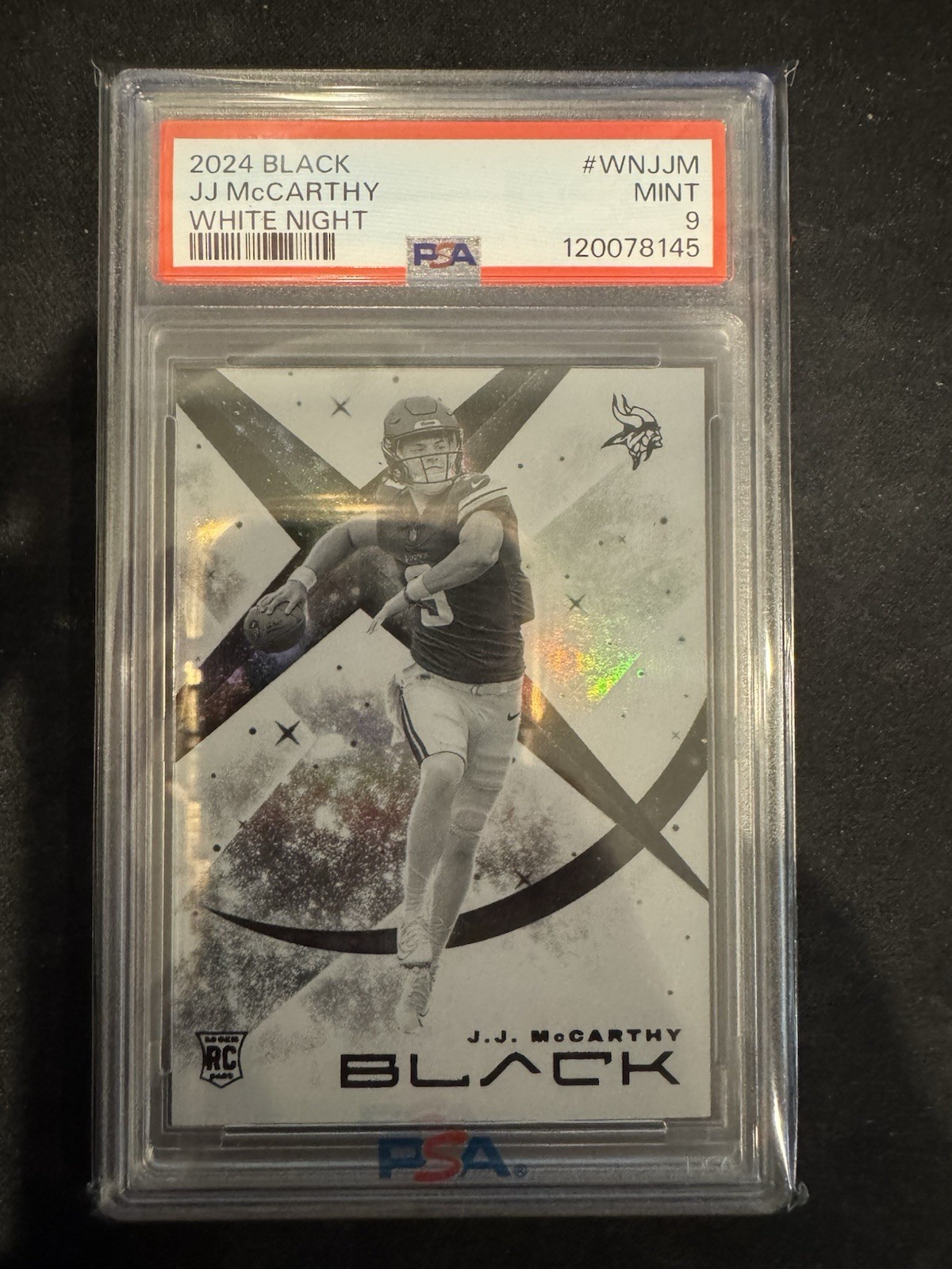 2024 Panini Black JJ McCarthy White Night RC