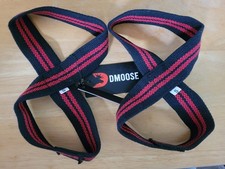 DMOOSE Figure 8 Lifting Straps, Black, Small, Brand New In Box