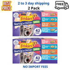 Friskies  Seafood  Chicken Pate Adult Cat Wet Food - Variety Pack, 5.5 Oz, 80Ct