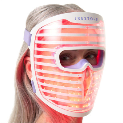 LED Face Mask for Youthful Skin, Red Light Therapy for Face, Red, Blue & Infrare