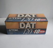 TDK DAT 120 Digital Audio Tape 10 Pack Factory Sealed New Unopened