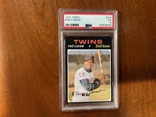 1971 Topps Baseball Card # 210 ROD CAREW Minnesota Twins PSA 5