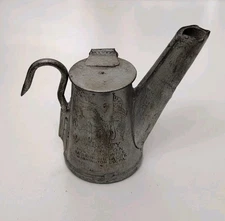 Antique Teapot Miners Oil Lamp Liberty C. L. Anton - Provenance! FREE SHIPPING!