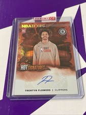 2024-25 NBA Hoops- Trentyn Flowers- Hot Signatures #HSR-FLW (RC)