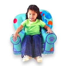 Fisher Price Blues Clues Talking Silly Seat Inflatable Chair Vintage Sealed 2003