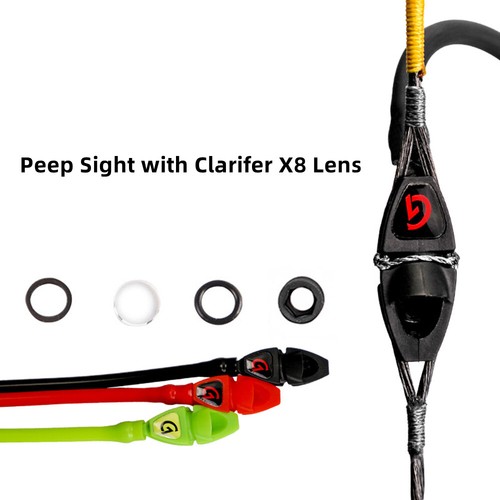 Chiarificatore foro 1/8"" obiettivo lente X6/X8" composto tiro con l'arco tubo di gomma - Foto 22 di 26