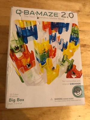 Q-BA-MAZE 2.0 Big Box Mindware Marble Maze Toy 72 cubes Basic Starter Set 