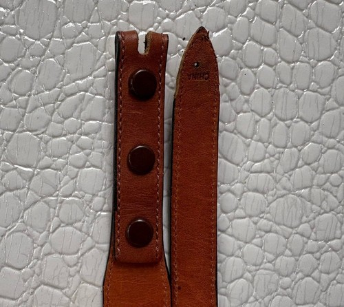 Alexanders Leather Belt Men Size 28 Top Grain Leather Brown STRAP ONLY No Buckle - Picture 3 of 11