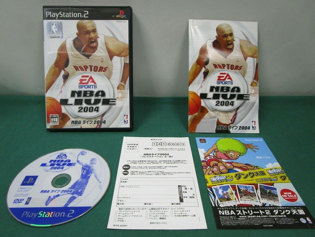PlayStation2 NBA Live 2004. included postcard & leaflet. JAPAN