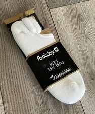 NOS Vtg USA Made Footjoy White Low Cut Roll Top Acrylic Golf Socks Sock Sz 10-13