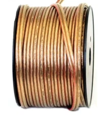 DEEJAY LED 100-FOOT 2-CONDUCTOR 14 GAUGE STRANDED SPEAKER HOOKUP CABLE-CAR AUDIO