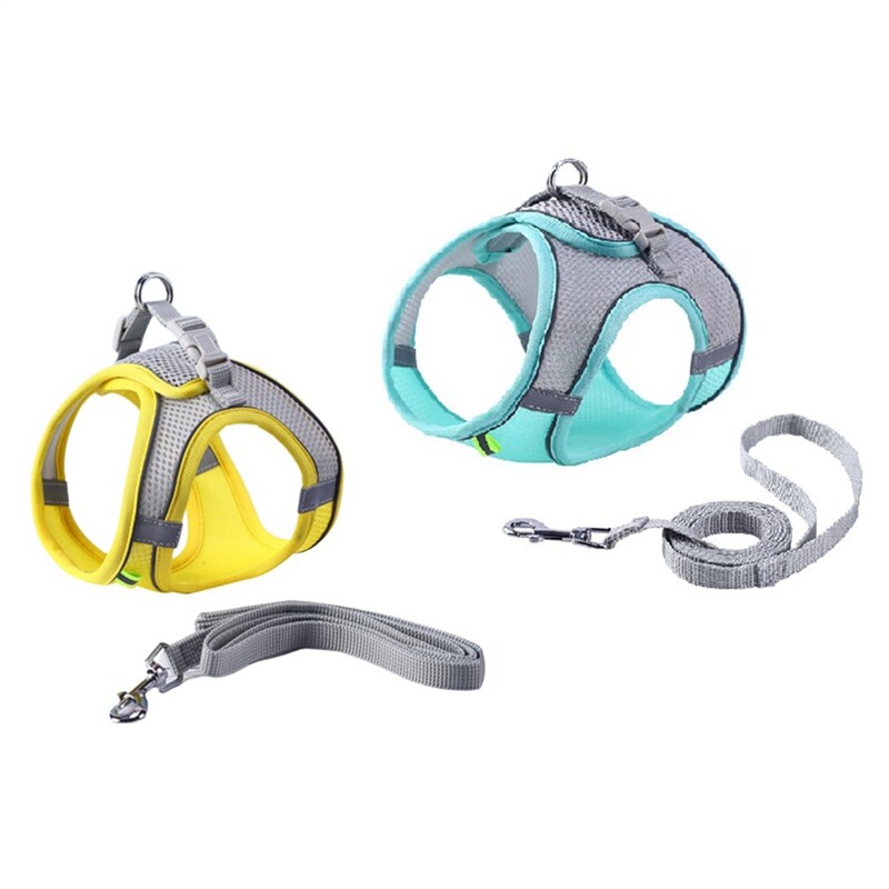Dog Harness Leash Set for Small Dog Adjustable Puppy Harness Vest Bulldog9016