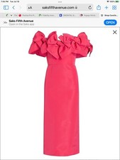 Carolina Herrera Pink/Azalea Evening Cocktail Dress 4 
