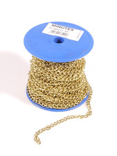 PRL) MINUTEX ART.882312 CATENA DORATA LUNGHEZZA 23 METRI CHAIN CHAINE QUADRI ART