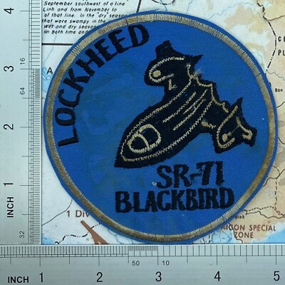 PATCH  , USAF Lockheed SR-71 Blackbird Patch  , t2-401