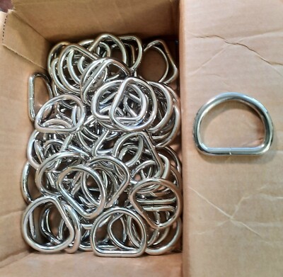 68 1 1/2'' LEATHERCRAFT ''D'' WELDED RINGS, UNUSED