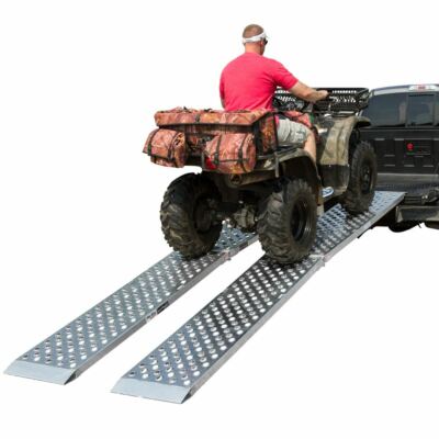 Extra Wide EZ Rizer 144x19'' Aluminum 2000 lb ATV Loading Ramps MF2-14419-EZ-ATV