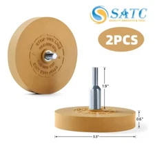 2x 4 inch Car Decal Remover For Glue Rubber Eraser Wheel Remove Adhesive Sticker