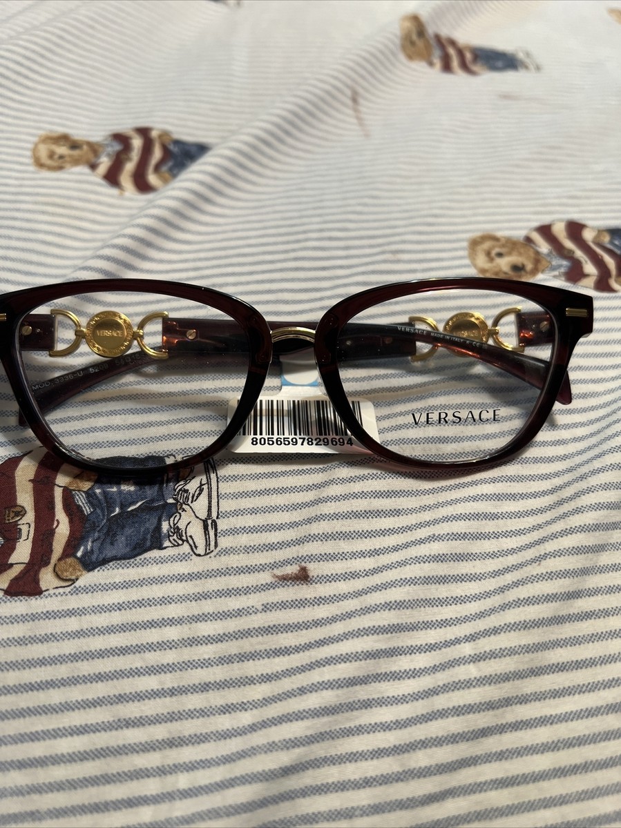 Versace VE3336U Eyeglasses Transparent Violet Cat Eye 54mm  display picture 2