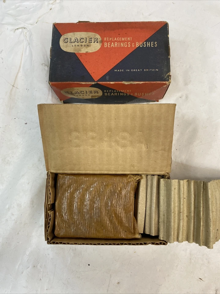 Juego de rodamientos principales Morris Minor Series II Minor 1000 y Austin A30 NOS Glacier .002 Foto 2 de 4