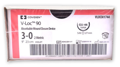 A Box of 12 packets VLOCM1744 Non-absorbable sutures Sutures | eBay