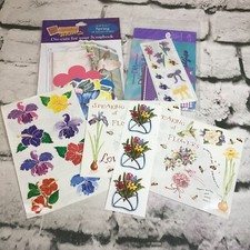 Scrapbooking Stickers Die-Cut Embellishments Lot Flowers Spring Romance