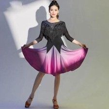 Latin Salsa Dance Performance Dress Ballroom Rhythm Rumba Samba Cha Cha Standard