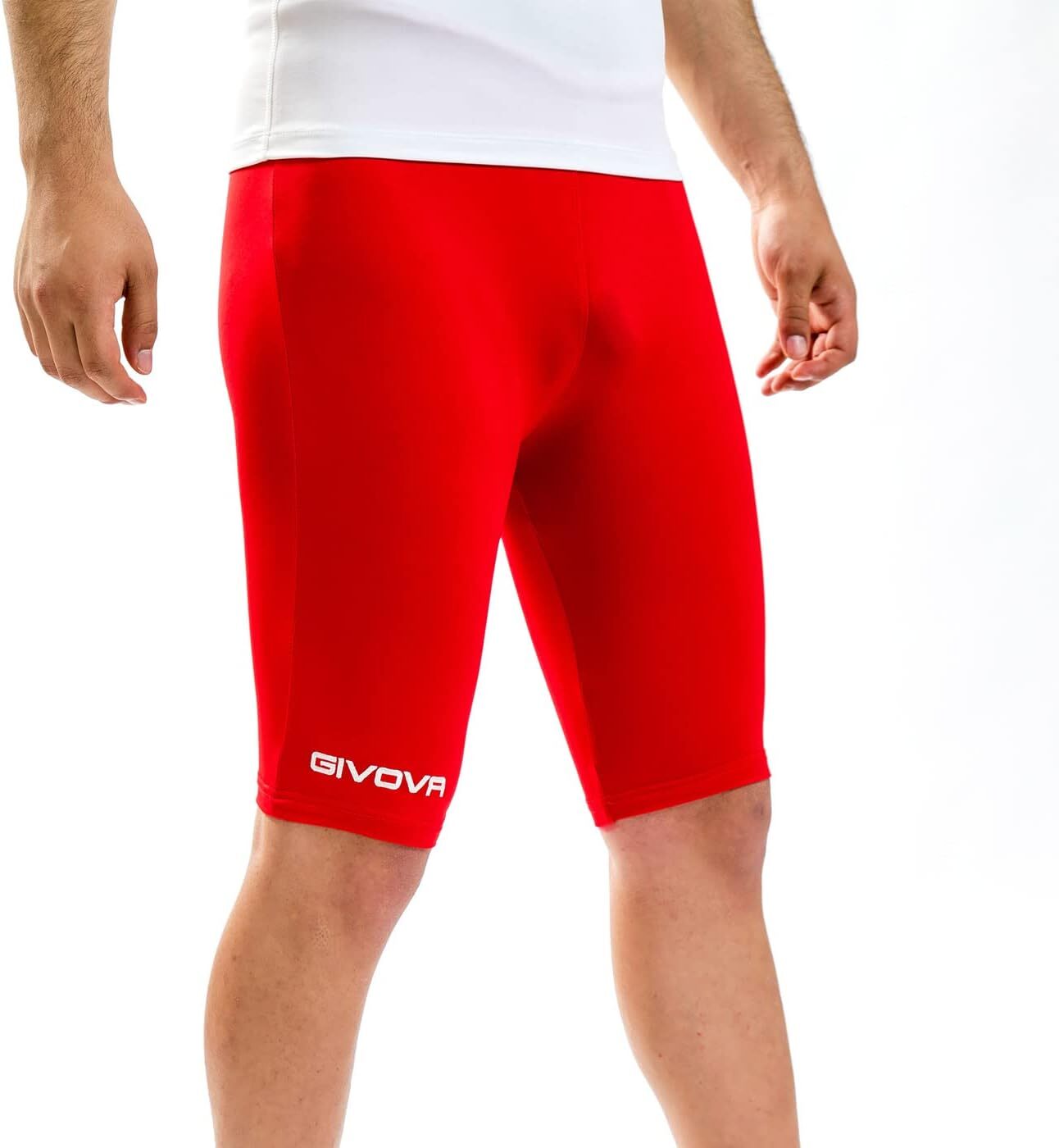 Givova Bermuda Skin Pantaloncino Corsa Uomo Rosso (Rosso) XL
