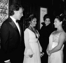 Elizabeth Taylor with Richard Burton and Princess Margaret at the - 1969 Photo
