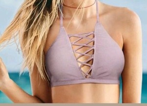 push up high neck bikini top