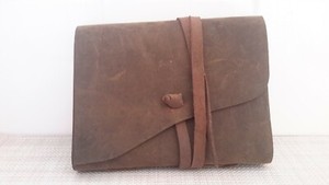 Leather Journal Writing Notebook Vintage Look Handmade Bound Notepad Pre-owned