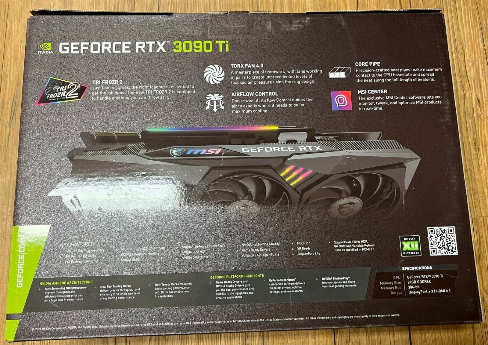  MSI GeForce RTX 3090 DirectX 12 Ultimate RTX 3090