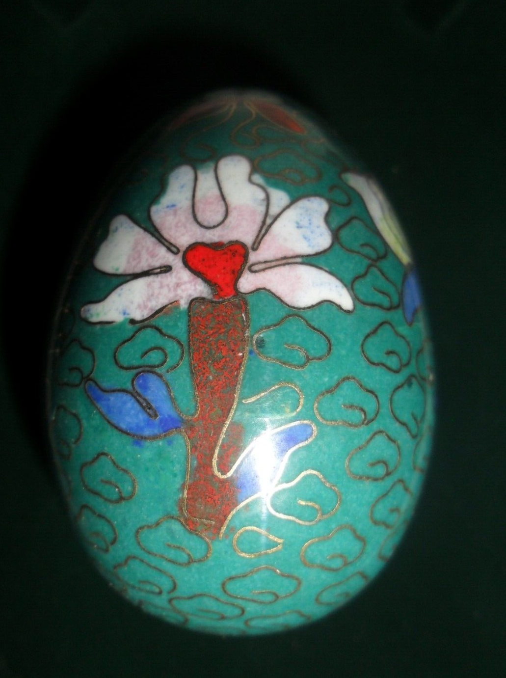 vintage cloisonne enamel egg eBay