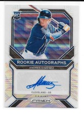 2021 Panini Prizm Andres Gimenez White Wave RC 12/50 AUTO #RA-AG Blue Jays