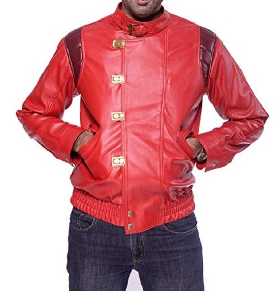 Akira Kaneda Capsule Manga Anime Biker Real Leather Jacket - Image 2 of 4