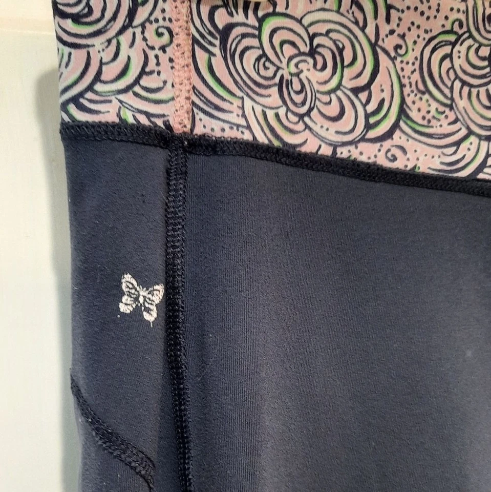 Leggings Lilly Pulitzer Mujer Medianos Azul Marino Capris Ropa de Resort Playa Diseñador Foto 4 de 4