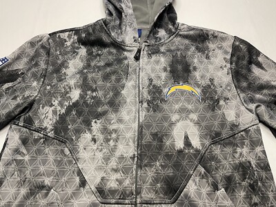 Men's Reebok On Field San Diego Chargers Full Zip Hoodie Size