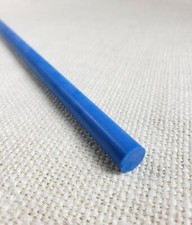 Blue G10 .375" Dia. Rod x 12" Knife / Gun Handle Pins G-10 / FR4 Pin stock
