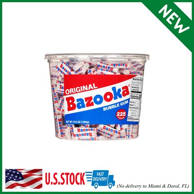 Bazooka Bubble Gum Individually Wrapped Pink Chewing Gum in Original Flavor - 22