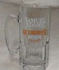 Samuel Adams Octoberfest "Raise The Stein" Glass 8" Tall 1 Liter Mug 180549