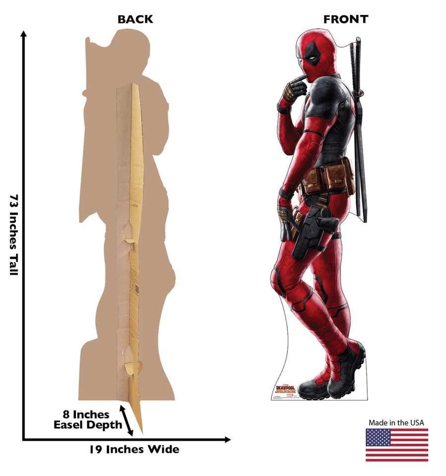 DEADPOOL & WOLVERINE RYAN REYNOLDS LIFESIZE CARDBOARD STANDUP STANDEE