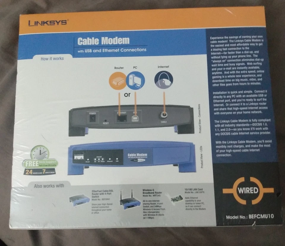 Linksys BEFCMU10 42.88 Mbps - Image 2 of 2