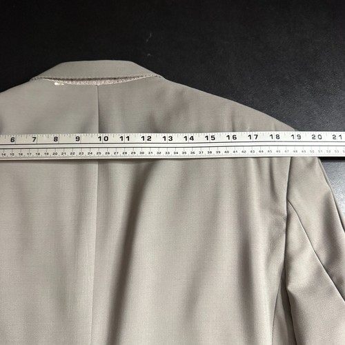 Hart Schaffner & Marx Men's Suit 40S Brown Solid Wool Two-Piece Pants 33W Vtg - Picture 15 of 17