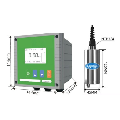 Online Turbidimeter Turbidity Detector Water Quality Analyzer w/Sensor 0-4000NTU - Picture 2 of 3